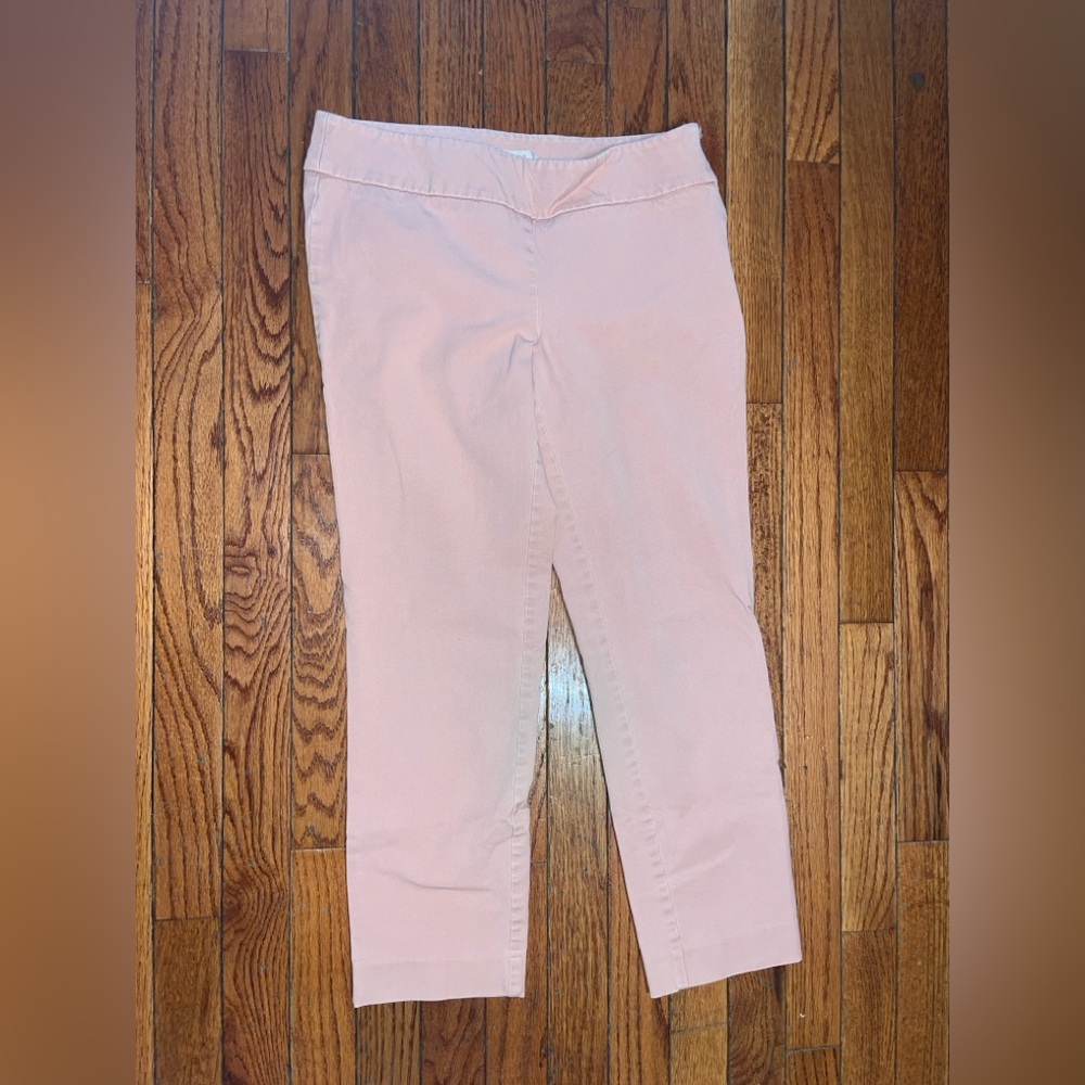 LOFT Pink Cropped Dress Pants